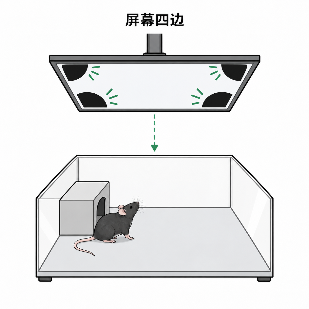 屏幕四边