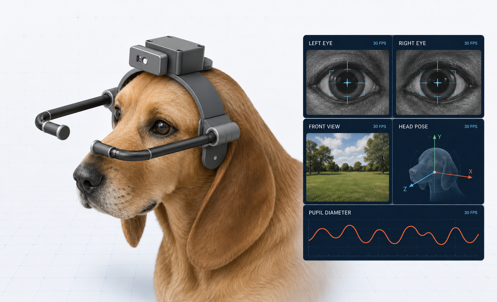 犬双目眼动
观察系统